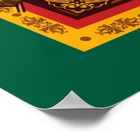 Haile Selassie Postcard Jah Rastafari Metal Print Poster (Ecke)