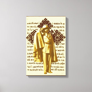 Haile Selassie Rasta Reggae Ethiopia Jamaica Leinwanddruck