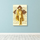 Haile Selassie Rasta Reggae Ethiopia Jamaica Leinwanddruck (Insitu (Holzboden))