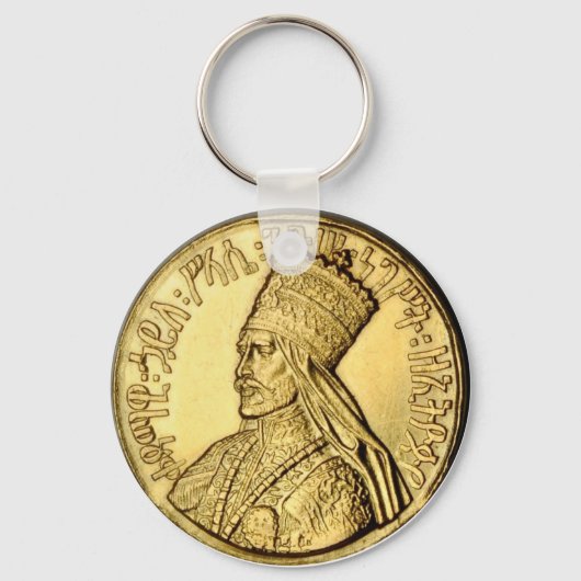 Haile Selassie Rasta Schlüsselanhänger (Vorderseite)