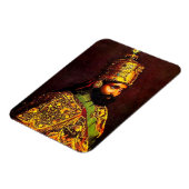 Haile Selassie - Rastafara - Reggae Rasta Magnet (Linke Seite)