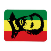Haile Selassie - Rastafara - Reggae Rasta Magnet (Horizontal)