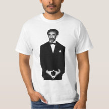 Haile Selassie schwarzes u. weißes Foto-Shirt