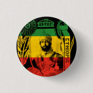 Haile Selassie Seine Kaiserliche Majestät Buttons