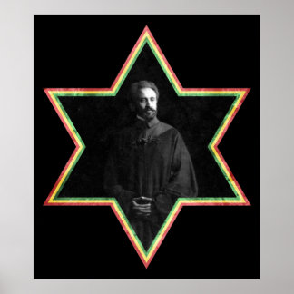 Haile Selassie Star von David Poster