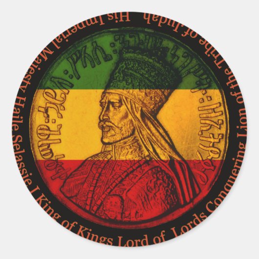 Haile Selassie Sticker (Vorderseite)