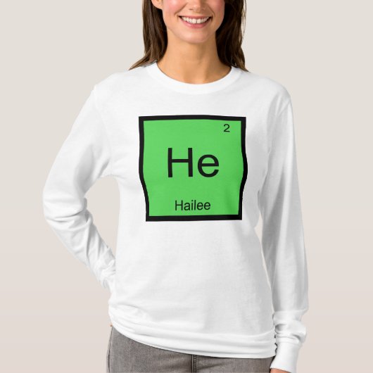 Hailename Chemistry Element Periodic Table T-Shirt (Vorderseite)