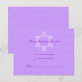 Hailey Bat Mitzvah Einladung mit Damask UAWG (Vorne/Hinten)