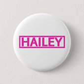 Hailey Briefmarke Button (Vorderseite)