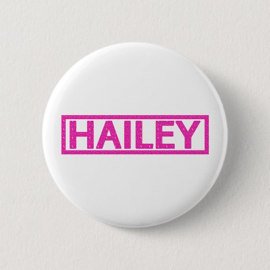 Hailey Briefmarke Button (Vorderseite)