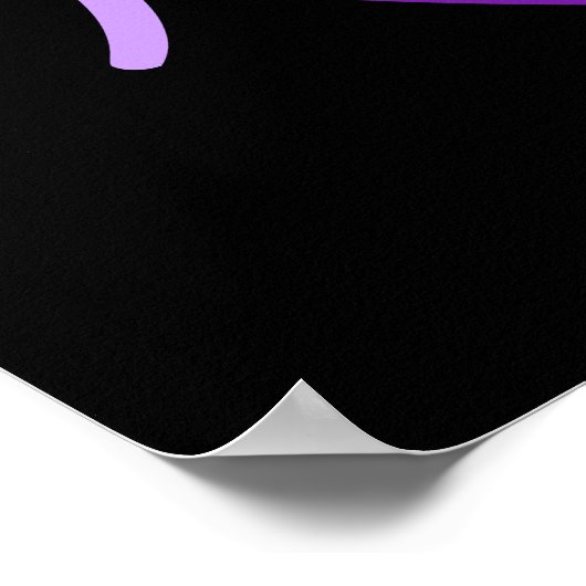 Hailey im Lila Poster (Ecke)