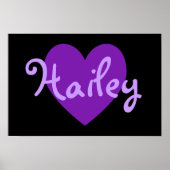Hailey im Lila Poster (Vorne)