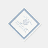 HAILEY Letzten Toast auf der Küste Bachelorette Serviette (Ecke)