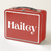 Hailey Metall Brotdose (Vorderseite)