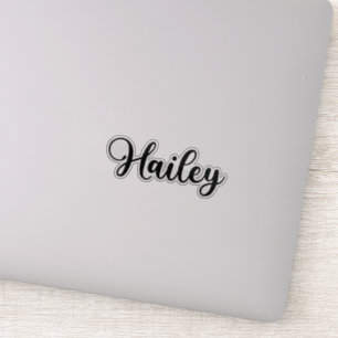 Hailey Name - Handgeschriebene Kalligrafie Aufkleber