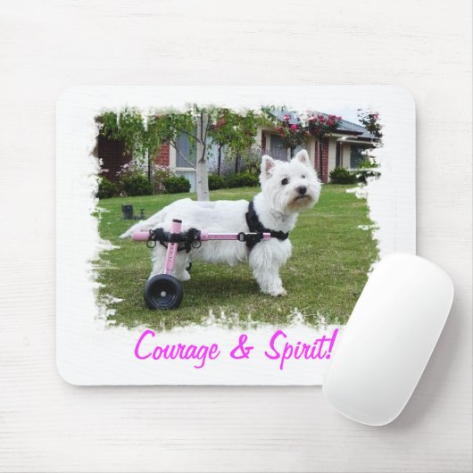 Hailey Westie Mausunterlage Mousepad (Mit Mouse)