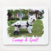 Hailey Westie Mausunterlage Mousepad (Vorne)