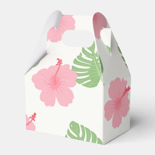 Hailischer Aloha-Hibiskus Geschenkschachtel (Rückseite)