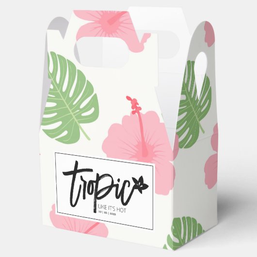 Hailischer Aloha-Hibiskus Geschenkschachtel (Geöffnet)