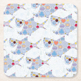 Haimaus Rechteckiger Pappuntersetzer