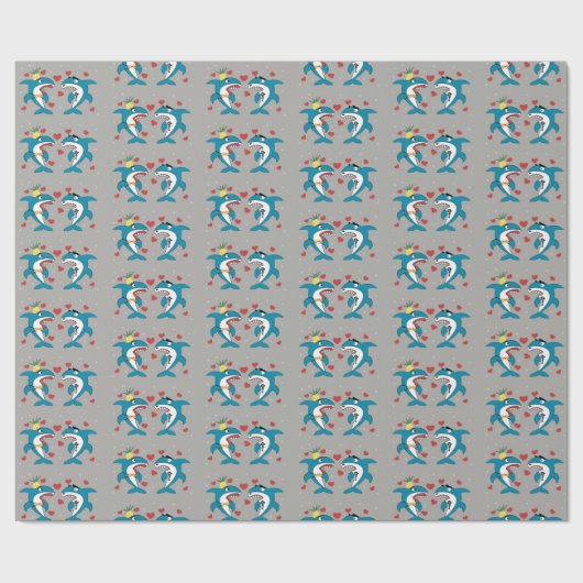 Haimuster Geschenkpapier (Flach)