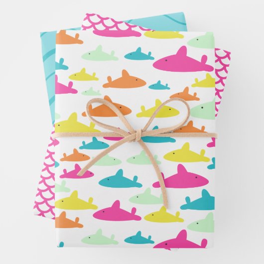 Haimuster Geschenkpapier Set (Beispiel)