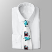 Haimuster Krawatte (Gebunden)