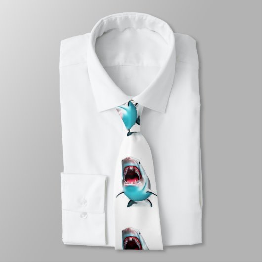 Haimuster Krawatte (Gebunden)