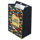 Haimuster Mittlere Geschenktüte (Vorderseite Schrägansicht)