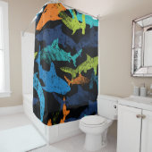 Haimuster, moderne Stadt Duschvorhang (Beispiel)