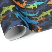 Haimuster, moderne Stadt Geschenkpapier (Rolleneckpunkt)