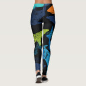 Haimuster, moderne Stadt Leggings (Rückseite)