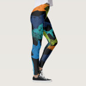 Haimuster, moderne Stadt Leggings (Rechts)
