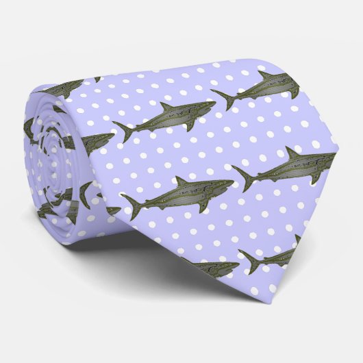 Haimuster ~ Wildtiere Krawatte (Gerollt)