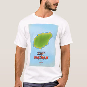 Hainan China Karte T-Shirt