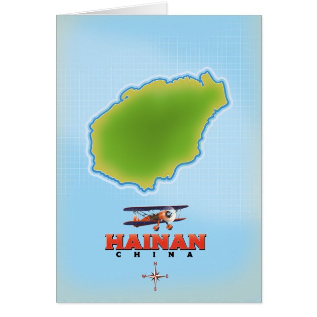 Hainan China Map (Vorne)