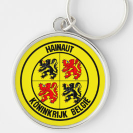 Hainaut Round Emblem Schlüsselanhänger