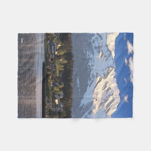 Haines, Alaska - kleines Fleece Blanket (Vorderseite (Horizontal))