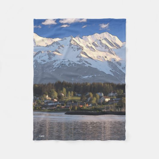 Haines, Alaska - kleines Fleece Blanket (Vorderseite)