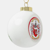 Haines Familienwappen Weihnachten Keramik Kugel-Ornament (Links)