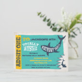 Haipool Geburtstagsparty Einladung Ticket (Stehend Vorderseite)