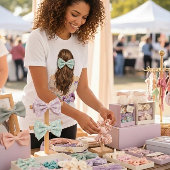Hair Accessory Boutique Staff Product Display Tri-Blend Shirt