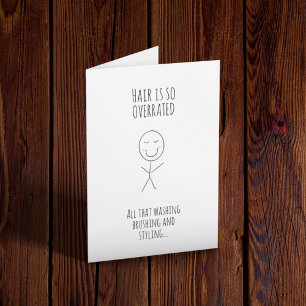 Hair After Chemo Funny Card Karte