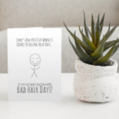 Hair After Chemo Funny Card Karte