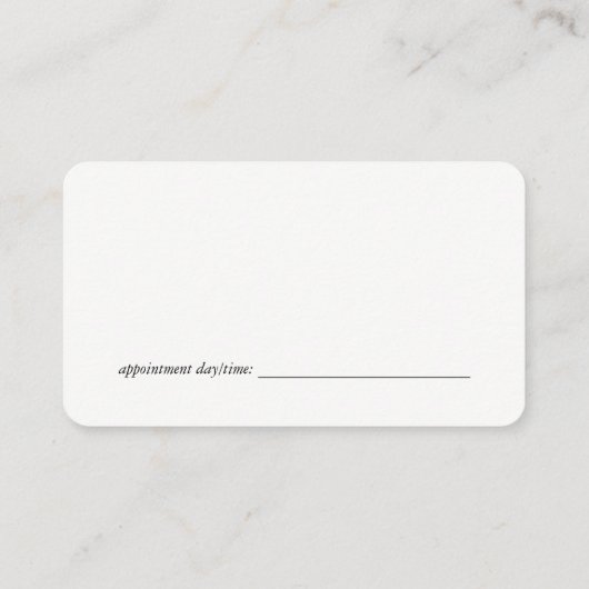 Hair Beauty Make up Artist | Salon Tools Terminkarte (Rückseite)