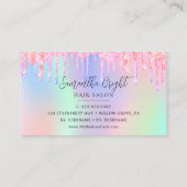 Hair Beauty Salon Business Card Visitenkarte (Rückseite)