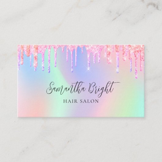 Hair Beauty Salon Business Card Visitenkarte (Vorderseite)