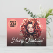 Hair Beauty Salon Kunden Weihnachten (Stehend Vorderseite)