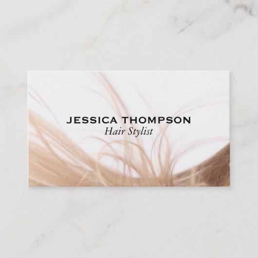Hair | Blonde Visitenkarte (Vorderseite)