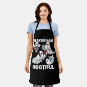 Hair Bootiful Funny Beängstigend Ghost Friseur Schürze (Getragen)